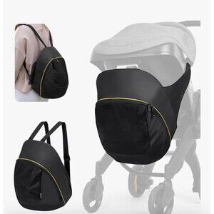 New Baby & Beyond Black Clip On Storage Bag For Stroller Car Set